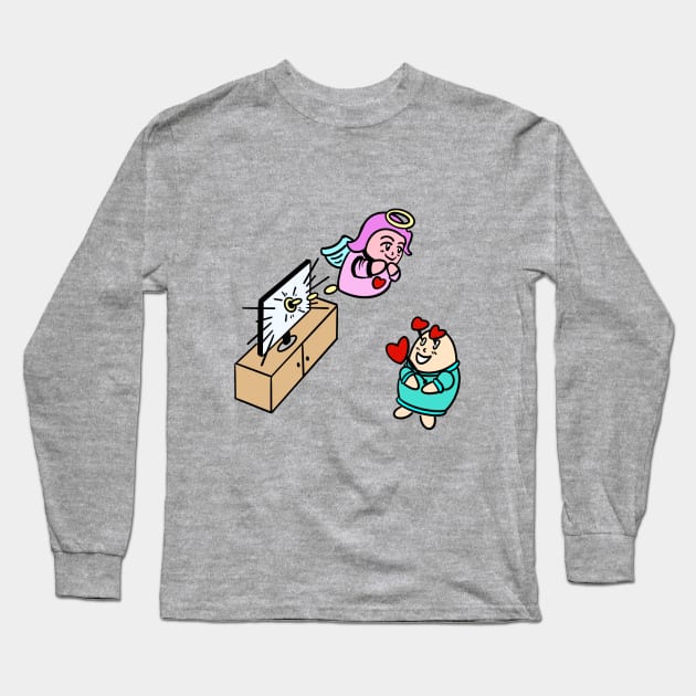 An angel out of tv color Long Sleeve T-Shirt by Andrew Hau